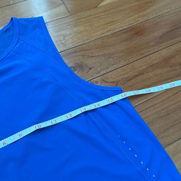 Women Lululemon Sculpt Cropped Tank Top Classic Fit in Blazer Blue Tone - Picture 6 of 7